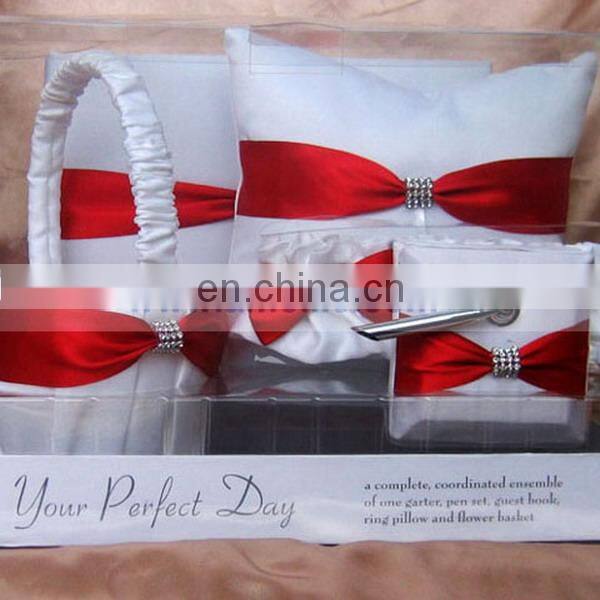 Turquoise Wedding Guest Book and Pen Holder Set