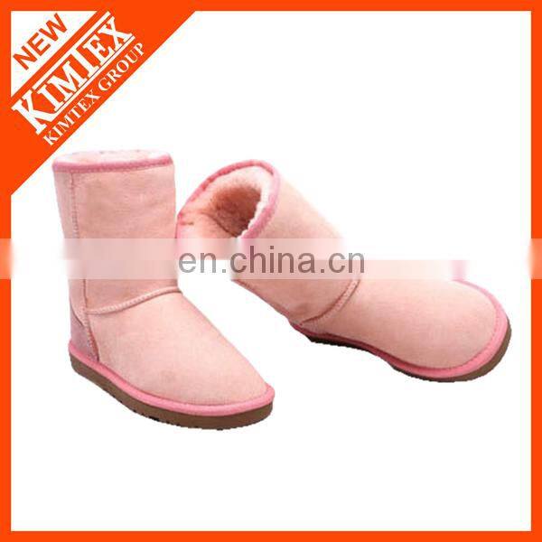 pink winter classical sonw half boots