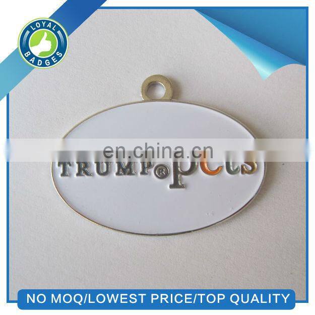 custom gold metal pet tag