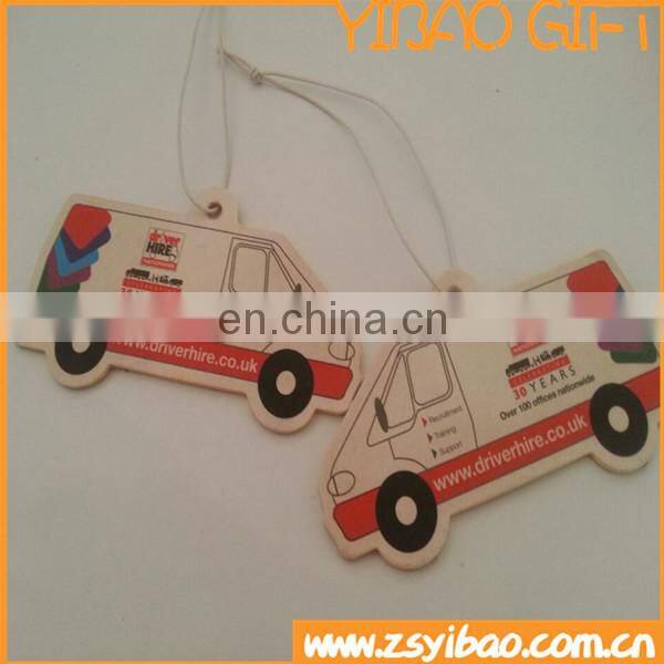 2016promotional heart shape hanger paper home air freshener car perfume/paper car air freshener