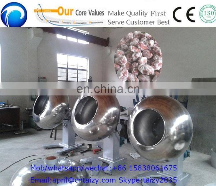 Stainless steel food automatic peanut chocolate nut candy tablet pill film sugar coating machine
