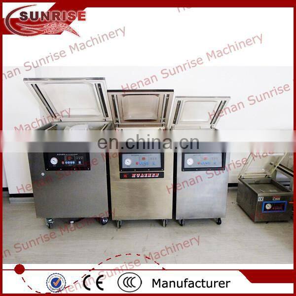 Double chamber stainless steel food vacuum packing machine