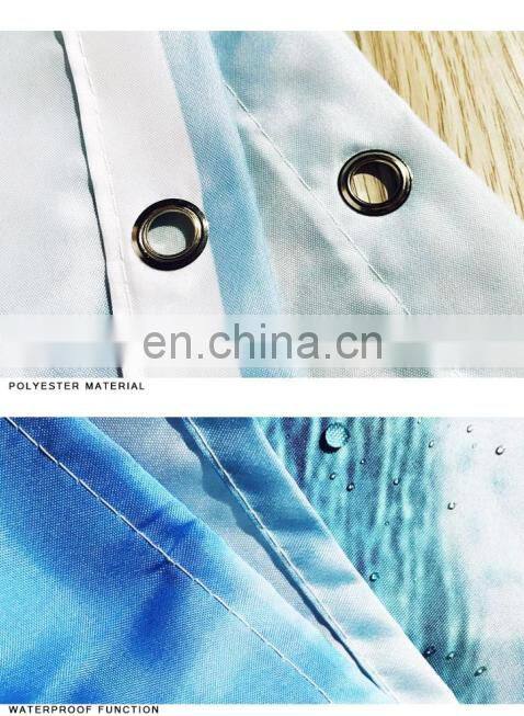 Custom logo carpet christmas shower curtains kiss my airs doormat custom design shower curtain set made in China