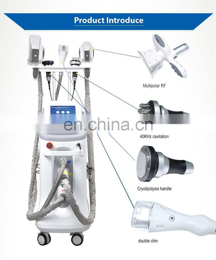 Double chin fat removal criolipolisis machine cryolipolysis 5 handles cryolipolysis