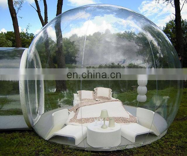 Large PVC Transparent Clear Dome Inflatable Bubble Tent For Camping