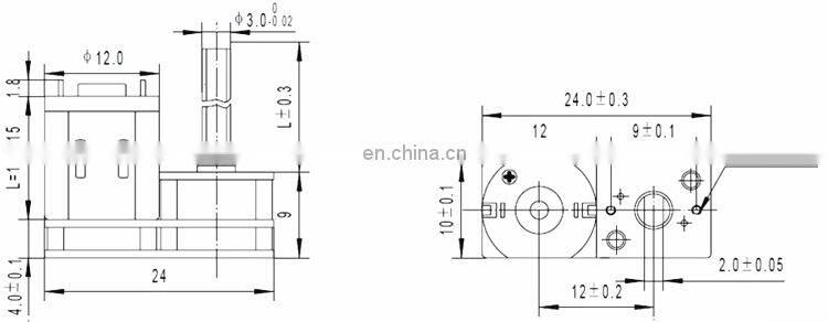 chihai motor GM1024-N20 Steel plate structure L shape 10 24mm diameter N20 dc geared motor for smart lock, Intelligent robots