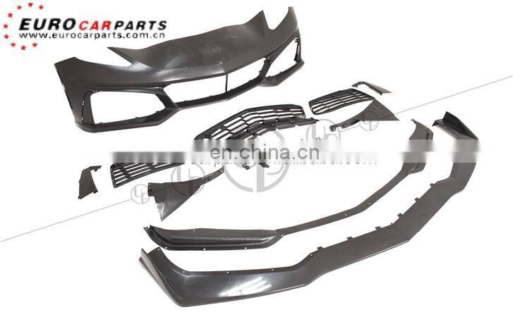 C7 ZL1 front bumper fit for C7 all year to wide front bumper with front lip PP material