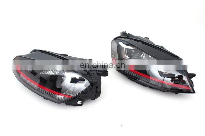 High Power Plastic Headlight Lamps For Volkswagen VW Golf 7 VII MK7 GTI Style