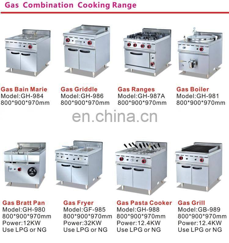 Stainless Steel Table Top Gas Griddle for Fry top grill