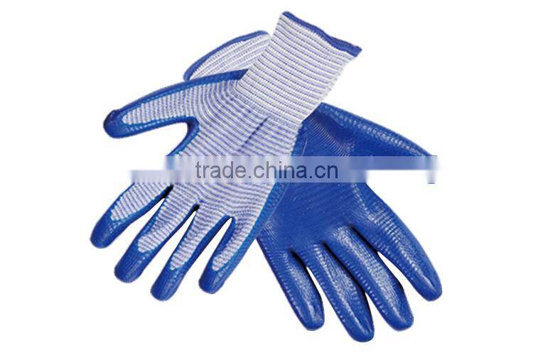 Popular Nitrile Gloves Blue Color Dipped Nitrile Gloves LG055
