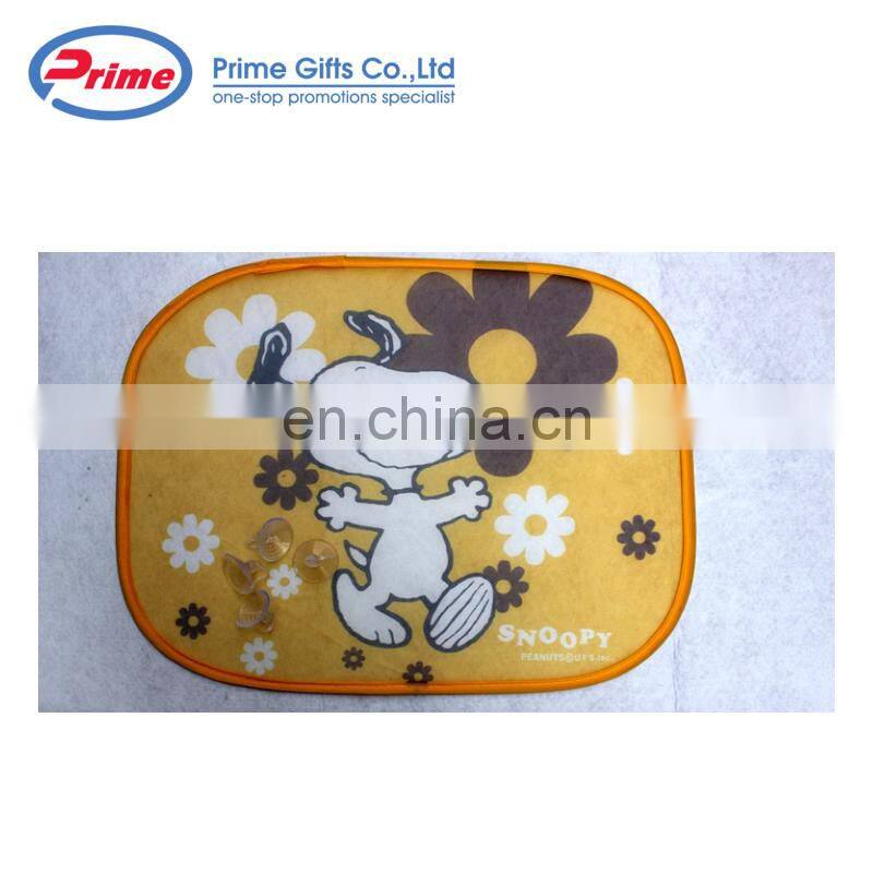 Full Color Logo Printed Funny Car Window's Side Sun Shade for Promotions