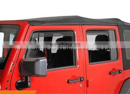 for jeep for wrangler JK window body  black car rain shield shanghai