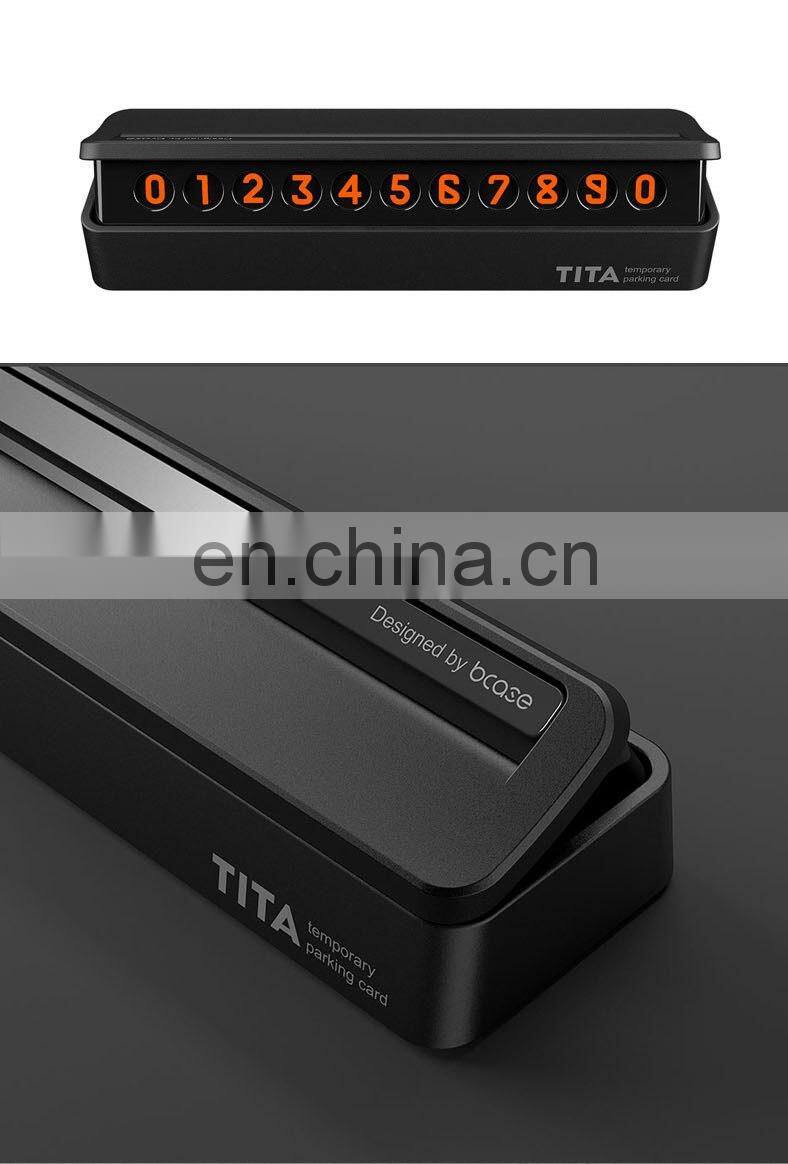 Car Temporary Parking Card Drawer Stop Sign Telephone Number Card Plate Hidden Design Magnetic For Mercedes-benz For Land rover