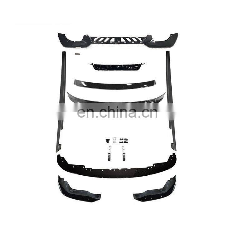 Runde G20 Top Quality For BMW 3 Series G20 Upgrade AC Style Body Kit Front Lip Side Skirt Rear Wing Top Sporiler Wrap Angle