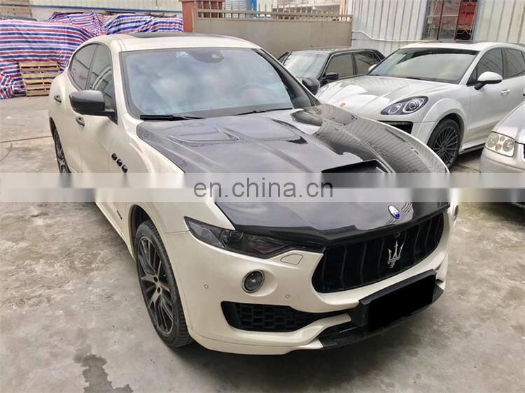 Runde Mansory Automotive Kits For Maserati Levante Real Carbon Fiber Body Kit Hood Front Rear Lip Spoiler