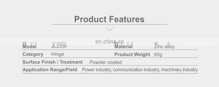 JL233F Factory Direct Selling Black Powder Coated ZDC Zinc Alloy Cabinet Door External Hinges