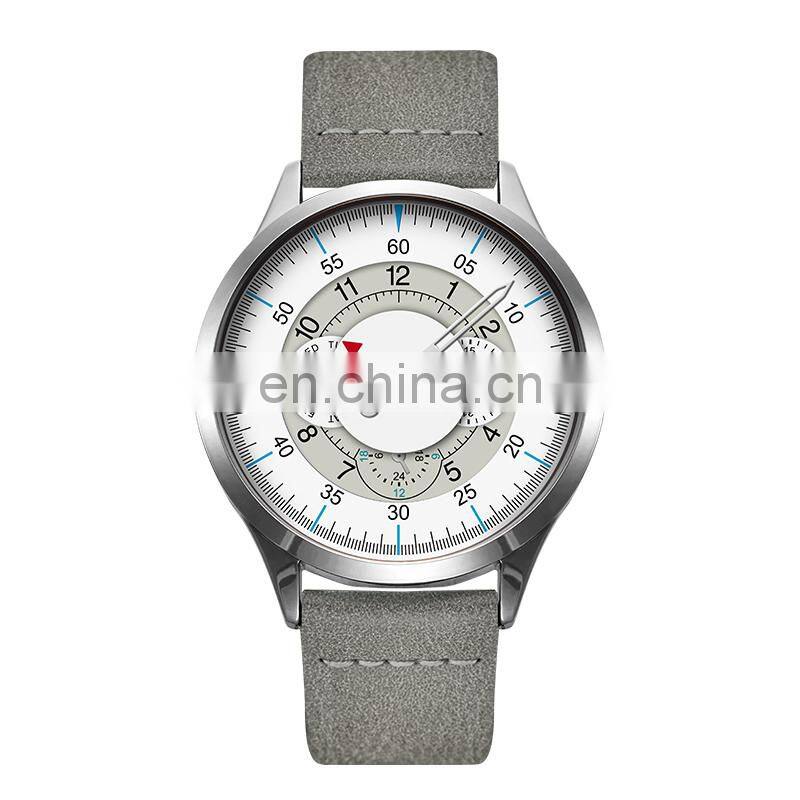 SINOBI Watch Brand Man Fashion Alloy Case Wristwatch Leather Band Man Watch Casual S9809G