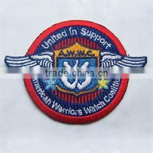 Custom green palatcka 2014 new design custom patch embroidery patch embroidered patch