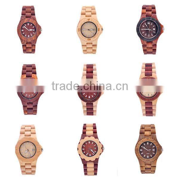 2015 High Quality Luxury Vogue Digital Wooden Watch
