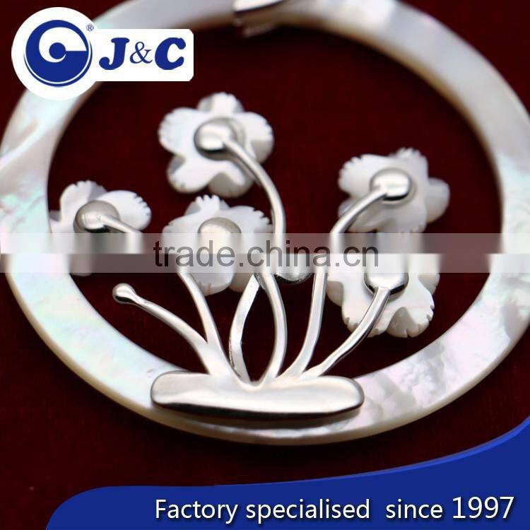 mother of pearl shell mosaic hard shape pendant ,Pendant necklaces