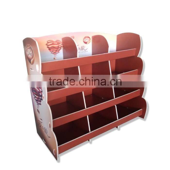 Cardboard Promotional Display Shelf Cardboard Pallet Display For Chocolate