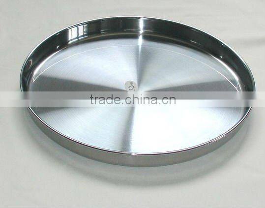 High quality stainless steel round bar Tray round serving tray