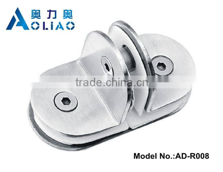 Stainless steel clip on reading glasses and SS handrail clamps and handrail glass fixing
