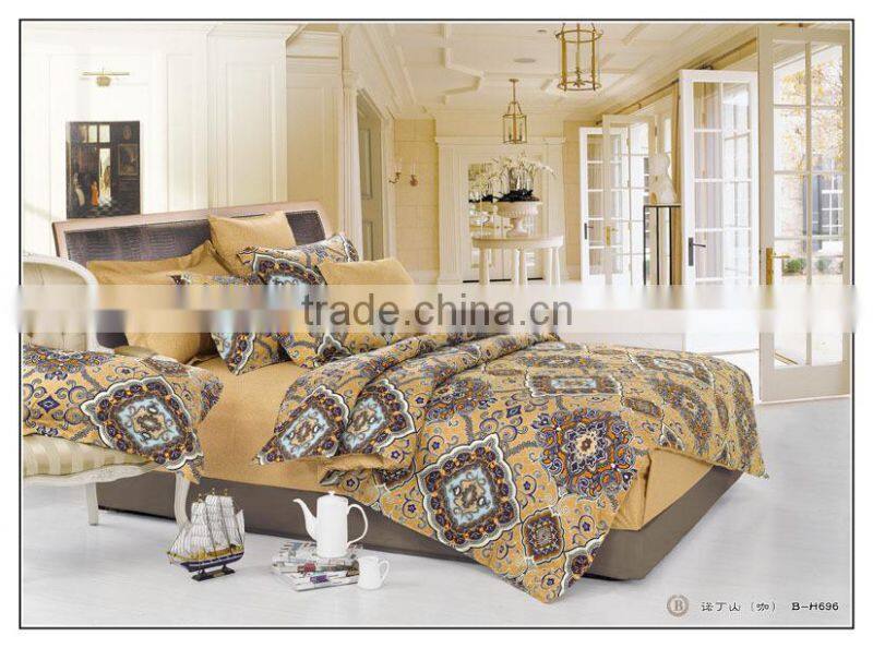 European Pattern Print Cotton Duvet Quilt Cover Set