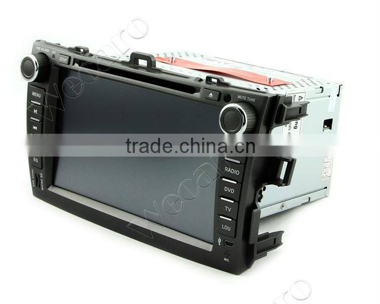 WECARO Factory OEM GPS Steering Wheel Pure Android 4.4 Car Multimedia Navigation System For Toyota Corolla 2006 - 2011