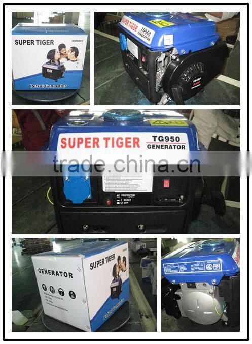 2 Stroke Small Portable Gasoline Generator Set 950 Manual Start 650W Camping Generator