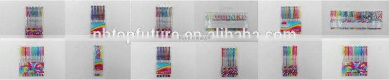 3 pack dark gold color gel pen school office pen