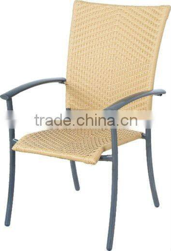 Steel Rattan Chair((welding frame)