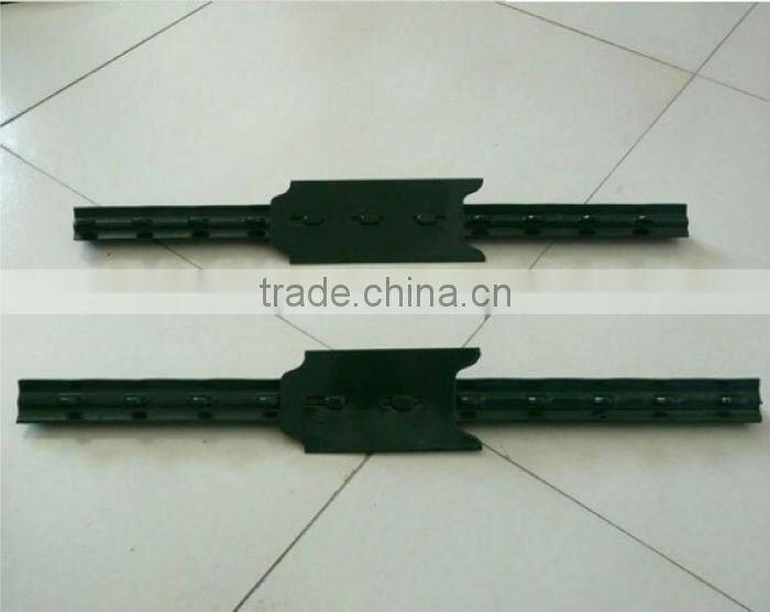 green painted farm fencing used t bar fence post