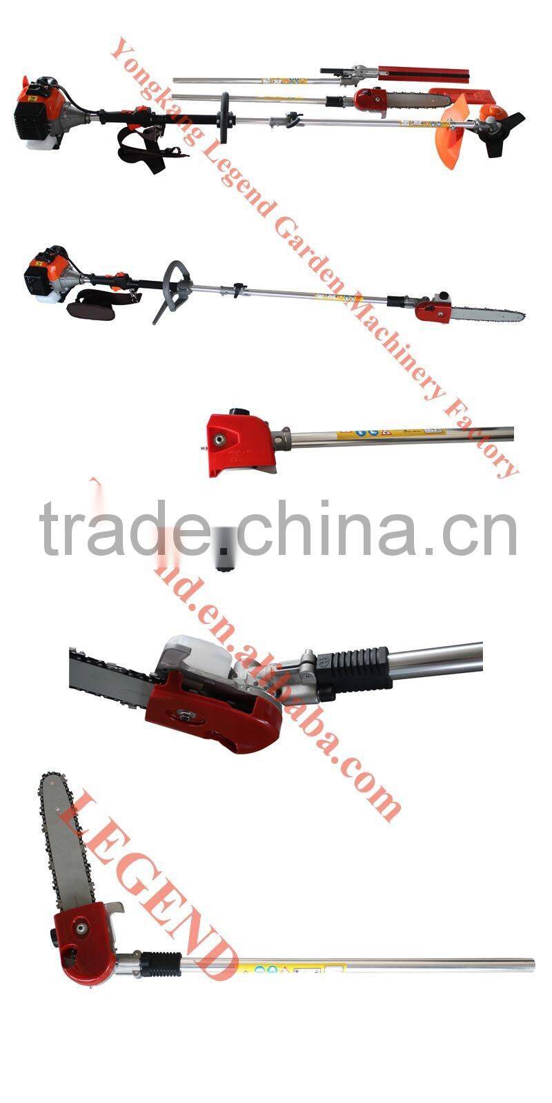 3 in 1 brush cutter for extension,grass trimmer,pole saw,hedge trimmer
