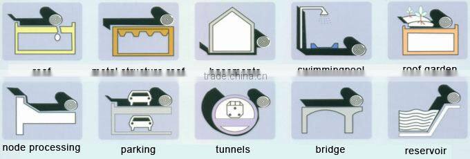 0.6mm Shower Waterproof Membrane with orange color