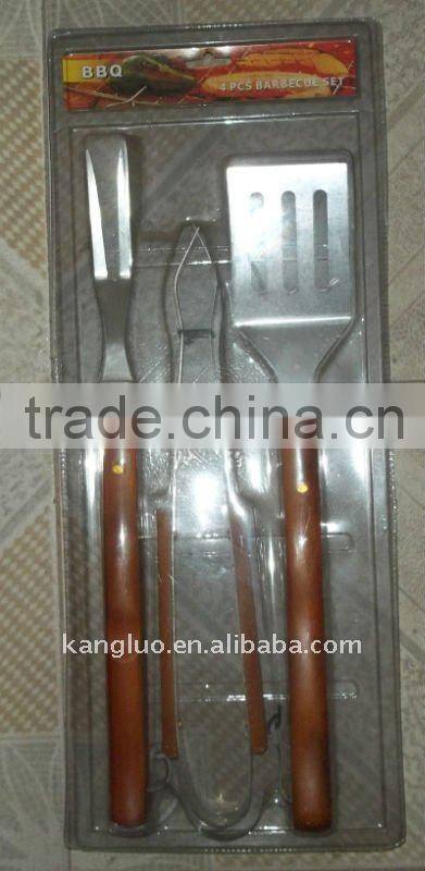 Barbecure knife ,BBQ fork ,BBQ TONG AND BBQ SPATULA(3PCS)
