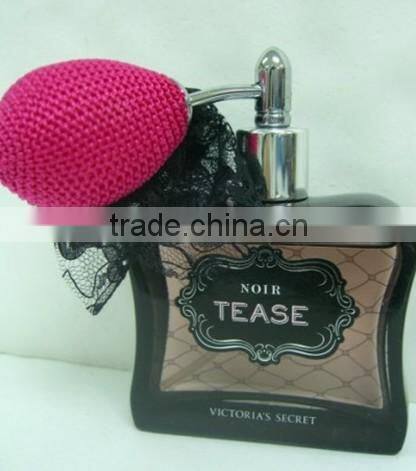 100ml clear ball shape perfume bottle with atomizer