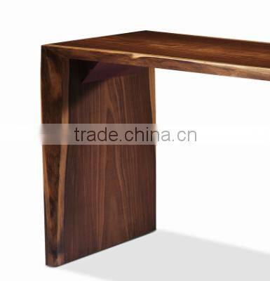 Long Narrow Console Table Morden Simple Design Made In Wood With Metal Leg For Home Use