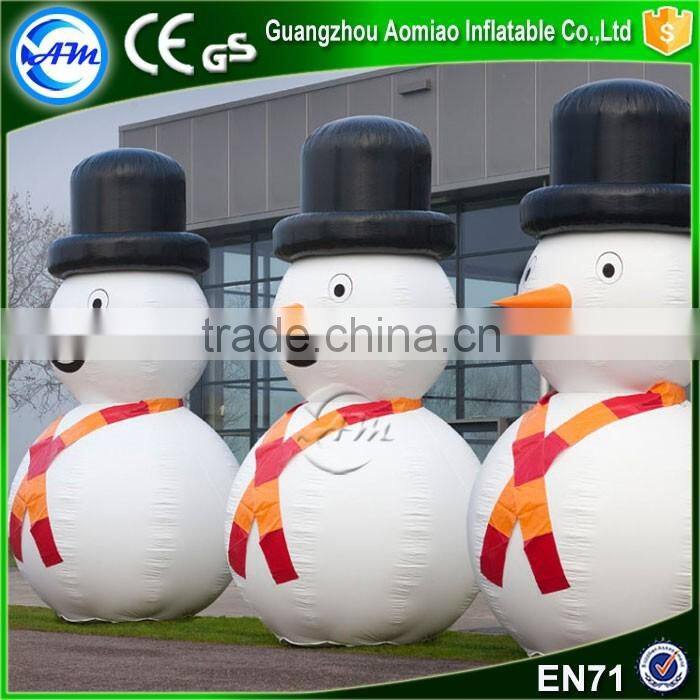 Hot sale large inflatable sam snowman inflatable snowman for christmas