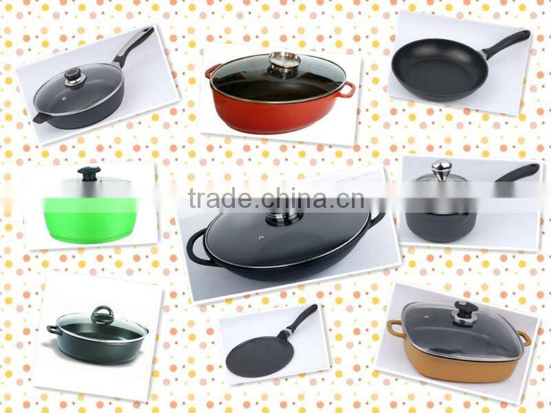 7pcs cast aluminium cookware set