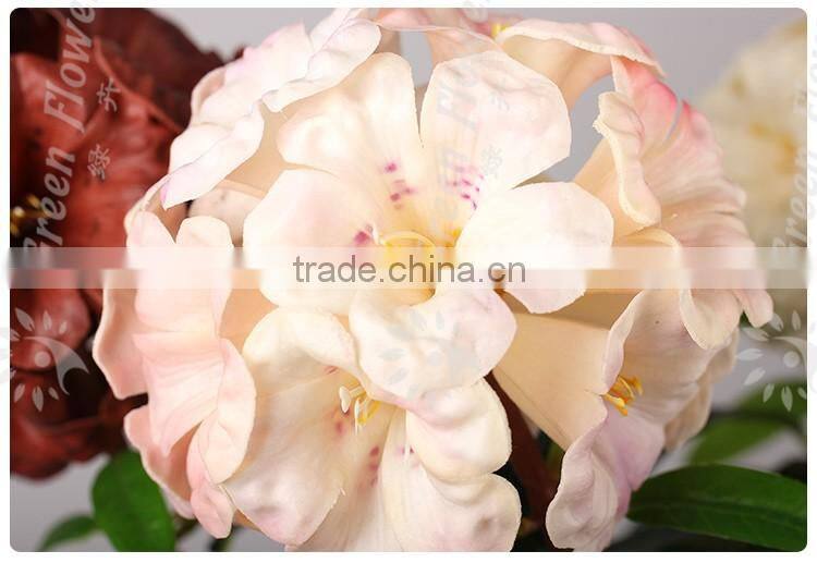 2016 Wholesale Multicolor Latex Artificial Flowers PU Real Touch Large Bouquet Wedding Bridal Decor Display Flower