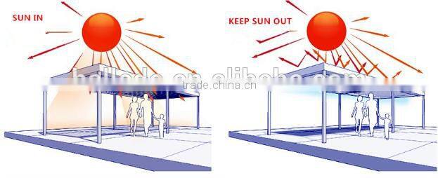 sun shading airfoil blade aluminium roof louvres