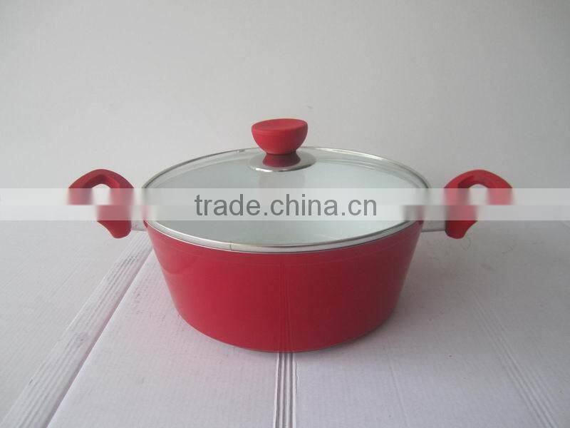 2016 Aluminum Non-stick cookware bakelite stock pot cooking pots casserole