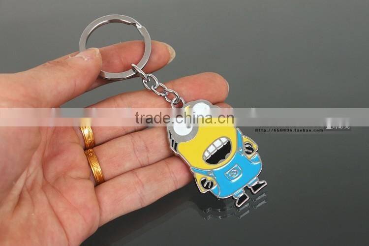 Yellow little man Custom Factory Bottle Opener Keychain for Promotional, Bottle Opener with Short Lanyard,