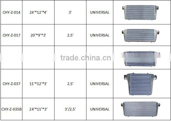 racing car front mount universal Intercooler