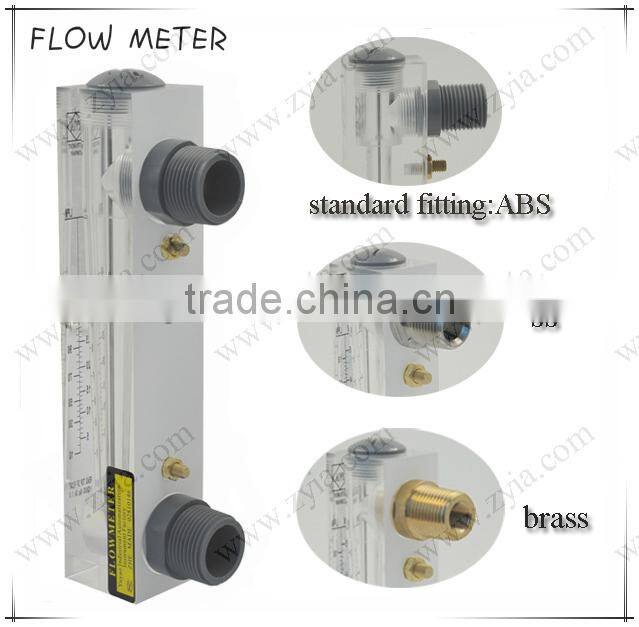 acrylic machined panel mount flowmeter&air rotameter