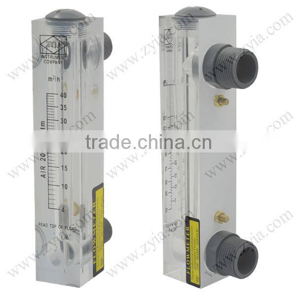 acrylic machined panel mount flowmeter&air rotameter