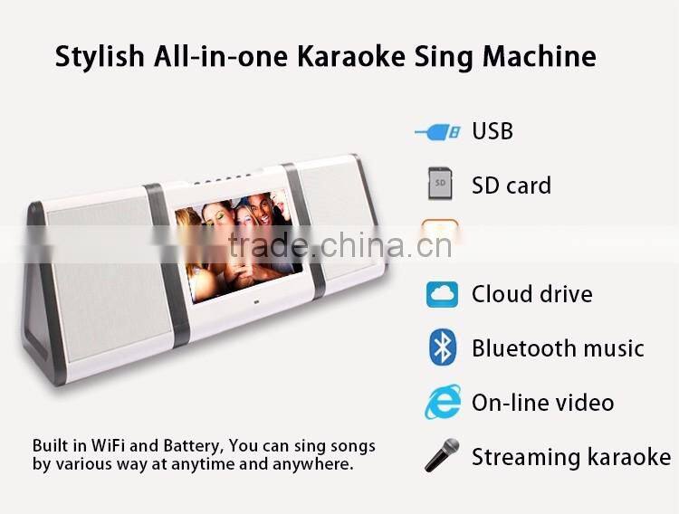10.1'' made in china mini karaoke player machine with usb,sd
