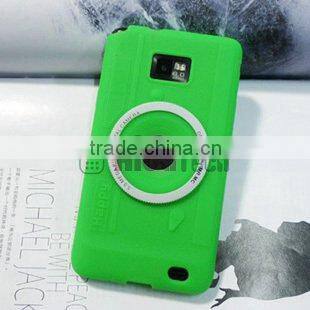 For galaxy s2 camera Case,camera silicon case for samsung galaxy s2 i9100 silicone case cover,mobile phone case