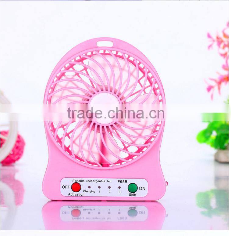 Unique new design portable usb fan rechargeable mini usb fan led light mini fan usb